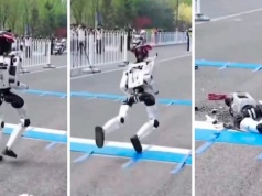 Dziwny wypadek na próbie półmaratonu. Zawodnik po prostu rozpadł się na kawałki