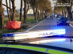 Śmiertelne potrącenie rowerzysty. “Cyklista przecinał drogę”. Trwają czynności służb