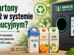 Kartony po sokach i mleku też w systemie kaucyjnym jeszcze w 2026 roku?