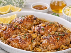 Soczysty udziec z indyka z czosnkiem i miodem według Jurka Sobieniaka