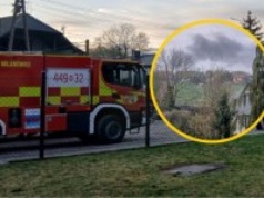 Chmura dymu i wybuchy. Duży pożar w Grodzisku Mazowieckim