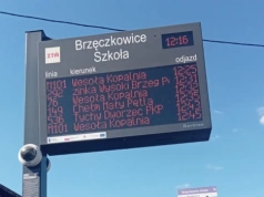 Świetlna tablica rozkładu jazdy  ZTM zrobiła sobie wolne?