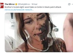 Panna młoda oblana farbą i koszmar na ślubie. Mąż sprawczyni zabrał głos. "Wycierpiała wystarczająco"