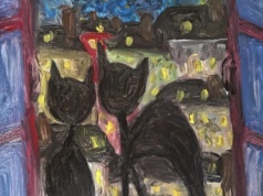 Wiktora emocje na płótnie