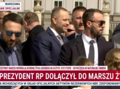 Prezydent Nawrocki dołączył do Marszu Życia. "Nie mogło mnie tu dziś zabraknąć!"