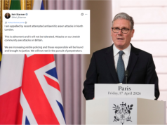 Seria podpaleń synagog w Londynie. Starmer: Jestem zaszokowany