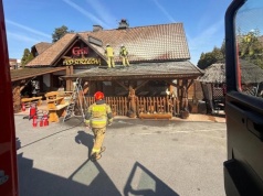 Pożar karczmy w Kraczkowej. Ogień znów uderzył w znane miejsce przy trasie Rzeszów – Łańcut
