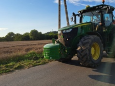 Pijany traktorzysta w rękach policjantów
