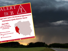 Ściana deszczu w trzech województwach. Jest alert RCB