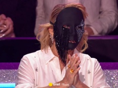 Kasprzyk przybrała maskę i oznajmiła: "Lubię trójkąty!". Ibisz nie wierzył w to, co słyszy