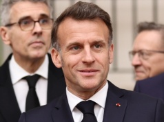 Prezydent Francji Emmanuel Macron przyjeżdża do Gdańska