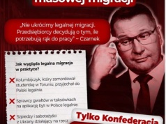 Przemysława Czarnka otwarcie mówi, że „nie ukrócimy legalnej migracji”.
