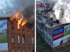 Pożar pustostanu w Pucku. Areszt dla podejrzanego o podpalenie