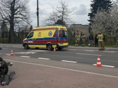 Kolizja dwóch samochodów na ul. Katowickiej w Jaworznie