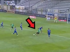 Potężne uderzenie i piękny gol. Efektowna bramka w polskiej lidze