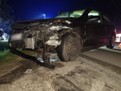 Lublin: staranował jadącego przed nim Hyundaia. Kierowca i pasażer uciekli pieszo
