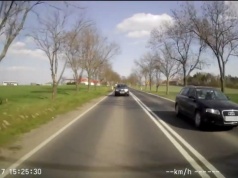 Wyprzedzał na zakazie i podwójnej ciągłej. Manewr zarejestrowała samochodowa kamera