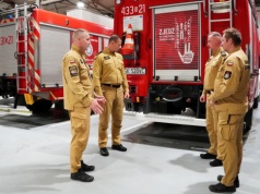 Komendant wojewódzki PSP sprawdził gotowość jednostek w powiecie cieszyńskim