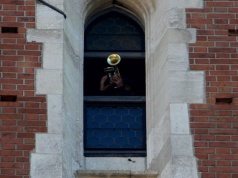 Wyjątkowy hejnał w Krakowie. Gość zza oceanu na wieży Mariackiej