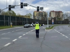 Policjanci drogówki z całego Śląska rywalizowali na skrzyżowaniu w Jaworznie