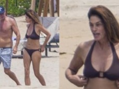 60-letnia Cindy Crawford byczy się z mężem na plaży w Meksyku. Tacy to pożyją? (ZDJĘCIA)