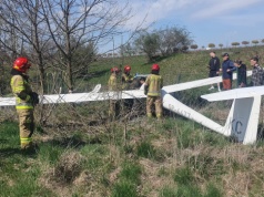 Awaryjne lądowanie szybowca w Bielsku-Białej