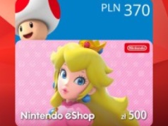 Doładowanie 370 PLN do Nintendo eShop za 332,80 zł, 500 PLN za 451,89 zł w Kinguinie