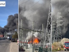 Kłęby czarnego dymu nad Gdynią. W akcji strażacy z całej okolicy