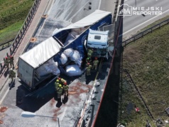 Kierowca przez którego wyłączony jest wiadukt łączący S8 i S2 był kompletnie pijany