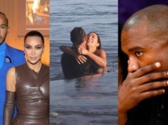 Kim Kardashian i Lewis Hamilton "przyłapani" na UMIZGACH w oceanie. Kanye West zzielenieje z zazdrości? (FOTO)