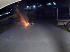 Elektryczny wózek inwalidzki eksplodował przed domem w USA. Sekundy dzieliły rodzinę od tragedii