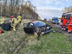 Wypadek na S22. Cztery osoby ranne