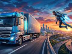 Wodorowe 44 tony i 137 km/h w odrzutowym skafandrze