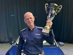 Kazimierz Wątroba z Jaworzna został najlepszym policjantem w ruchu drogowym 