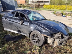 Dachowanie auta. Było o włos od tragedii