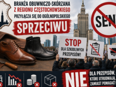 Częstochowski sektor obuwniczo-skórzany dołącza do protestu przeciw szkodliwym regulacjom