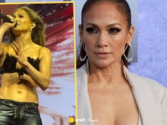 Jennifer Lopez w mikrobiustonoszu i skórzanych spodniach. "Jestem wolna"