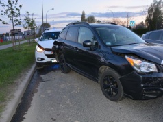 Karambol w Rzeszowie. Cztery auta rozbite, ranni wylądowali w szpitalu