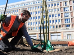 Plac Powstańców Warszawy przechodzi metamorfozę. Ogród muzyki, pergole i...