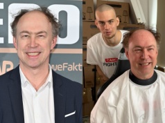 Michał Pol ogolił głowę. Zrobił to w szczytnym celu