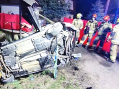 Auto uderzyło w betonowy przepust. Tragedia w Białce Tatrzańskiej