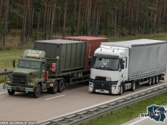 Freightliner M915A3 vs Renault T520 – prędkości maksymalne i różnica na wzniesieniach