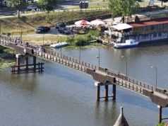 Kładka przy zamku w Malborku do remontu po sezonie letnim