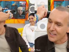 Maciej Kurzajewski ogolił głowę łącząc się z Łatwogangiem. Wszystko podczas "Halo tu Polsat"