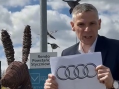 Uprowadzenie królika z ronda w Kleczewie. Burmistrz stawia ultimatum