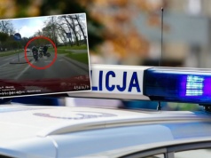 Nagranie z wypadku rowerzysty i motocyklisty podbija sieć. Niewiarygodne, co odkryli policjanci