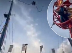 Horror w parku rozrywki. Nagle zerwała się lina. Wszyscy zamarli