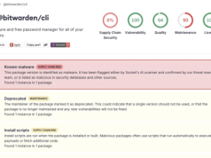 Złośliwa aktualizacja Bitwarden CLI