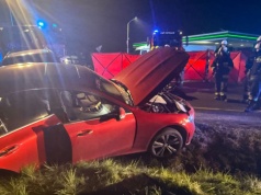 Śmiertelny wypadek pod Opocznem. Wielogodzinne utrudnienia