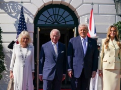 Melania Trump powitała królową Camillę. Panie znalazły się w centrum uwagi